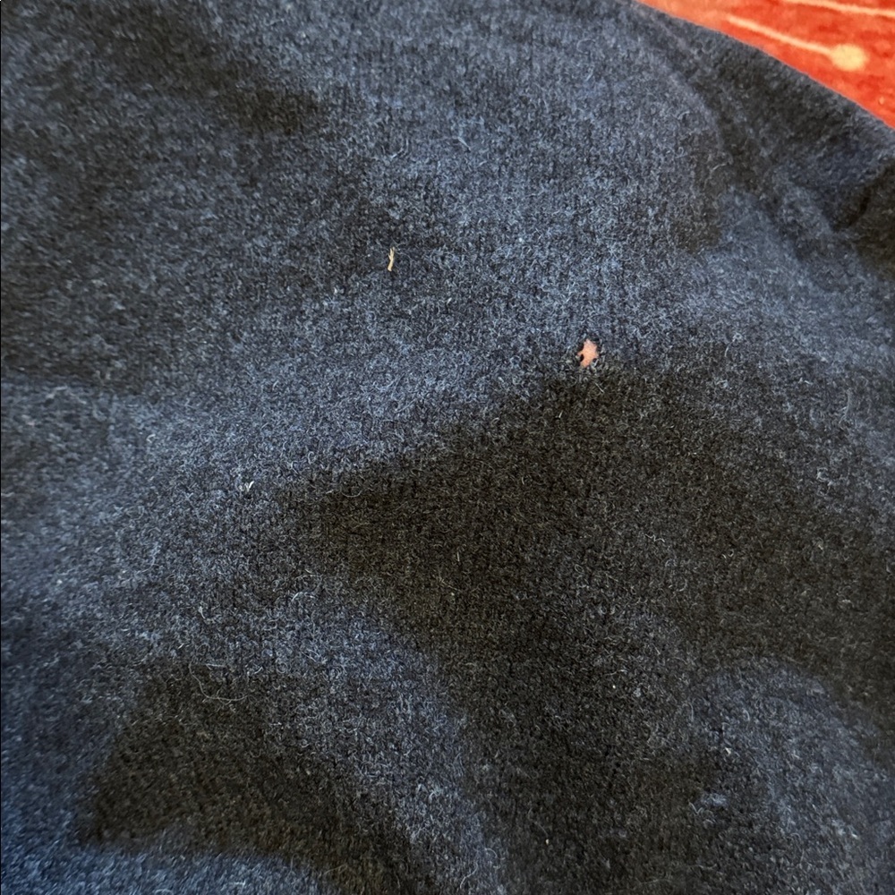 Enzo Mantovani Mens Chunky Henley Sweater Size Large Blue 100% Wool - Picture 5 of 7